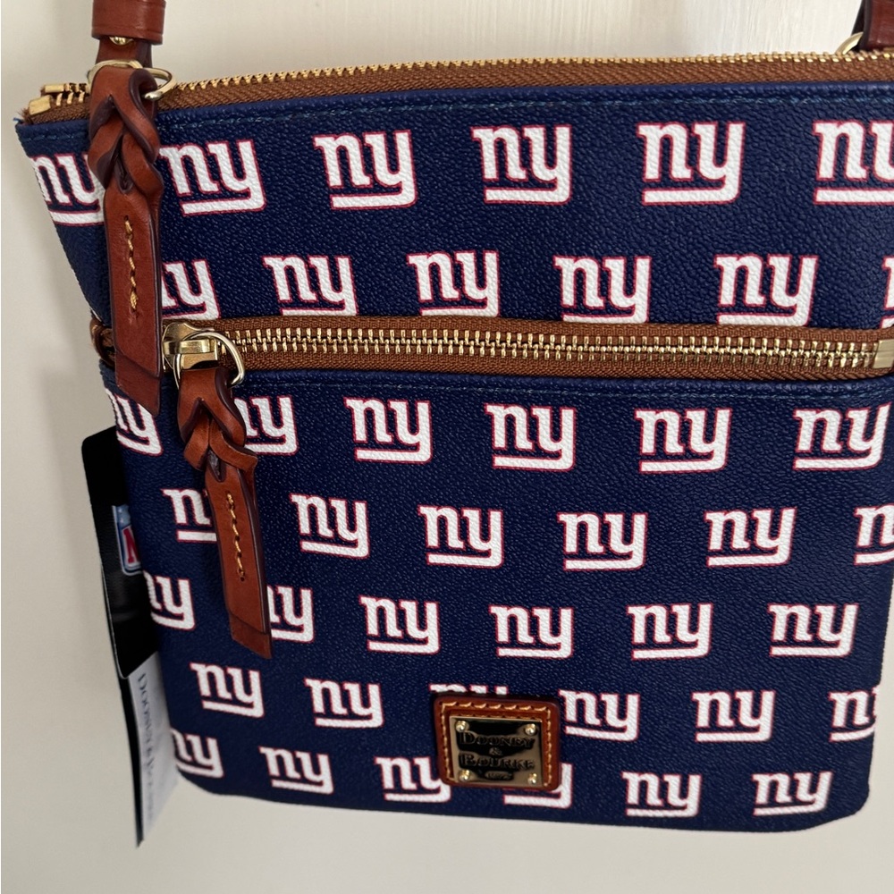 NY Giants Double Zip Crossbody Bag